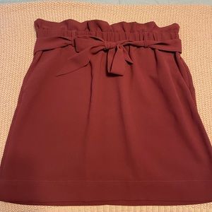 Express Maroon Skirt